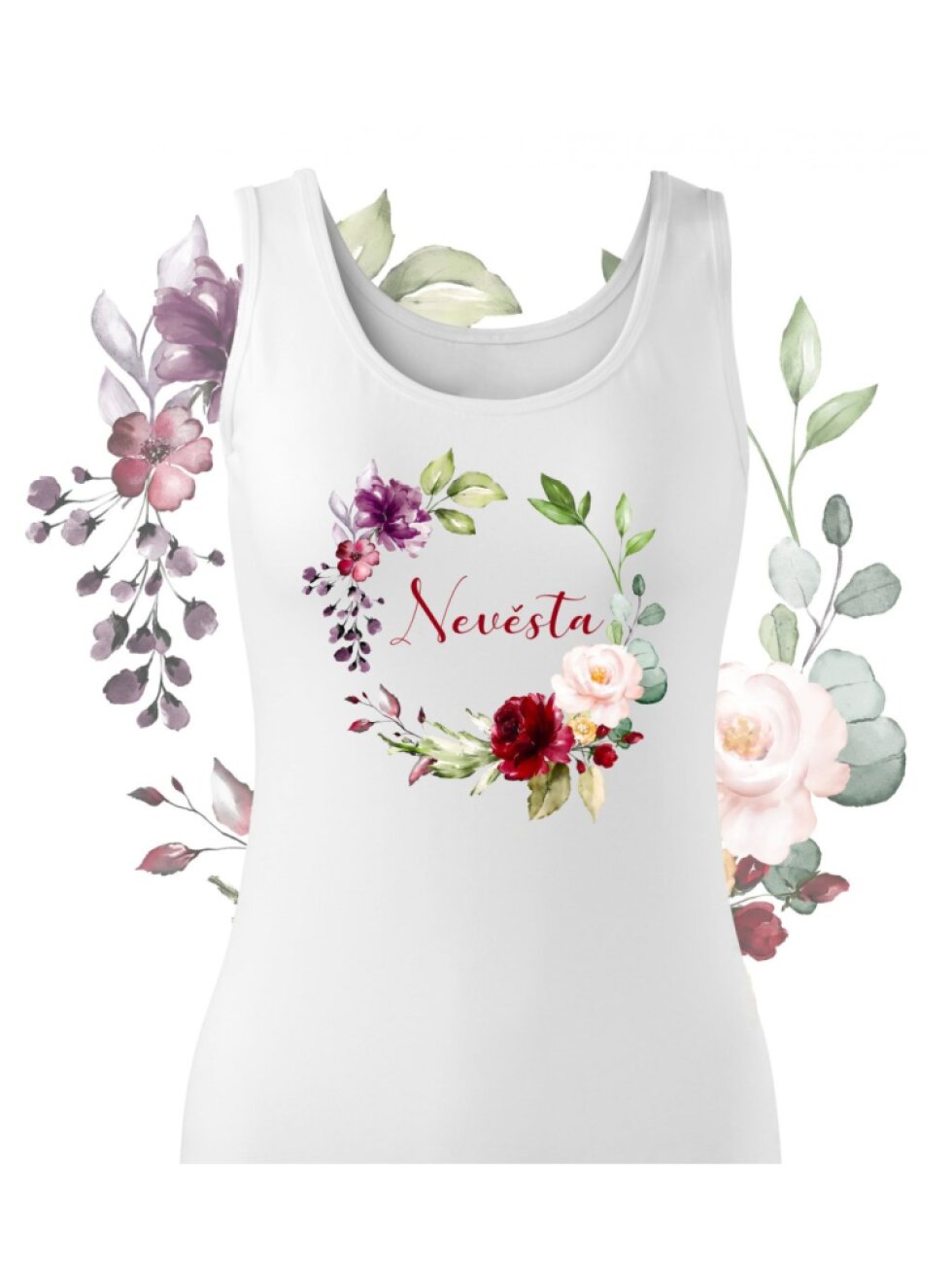 Květinové tílko růže- Nevěsta