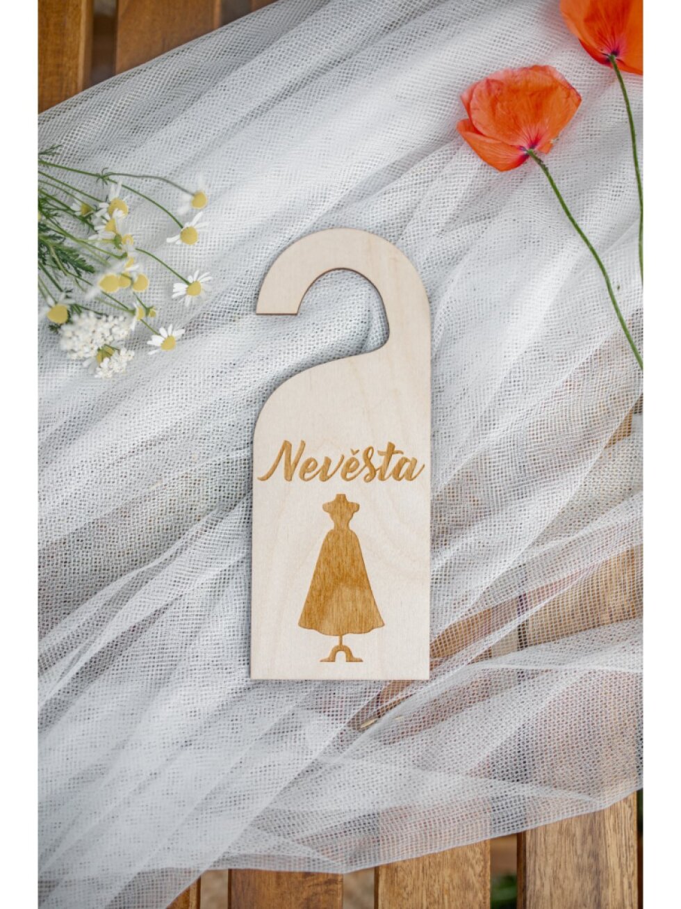 Visačka na dveře Ženich / Nevěsta – přípravy