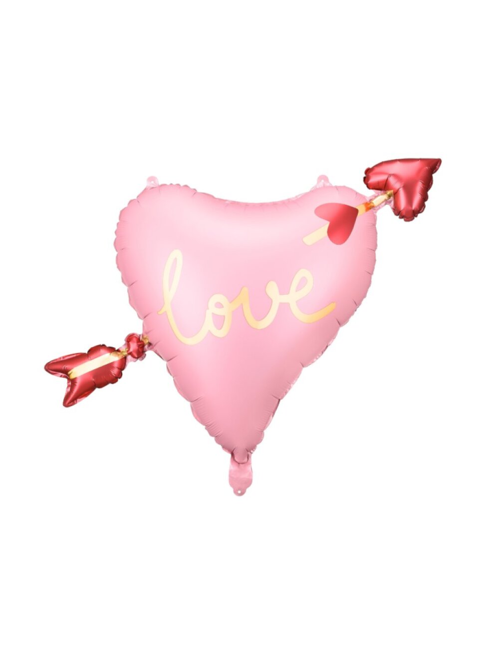 Fóliový balon srdce se šípem – 76 × 55 cm