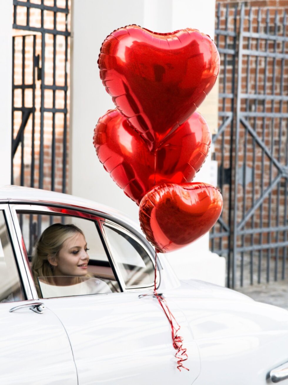 Fóliový balon srdce červené – 45 cm