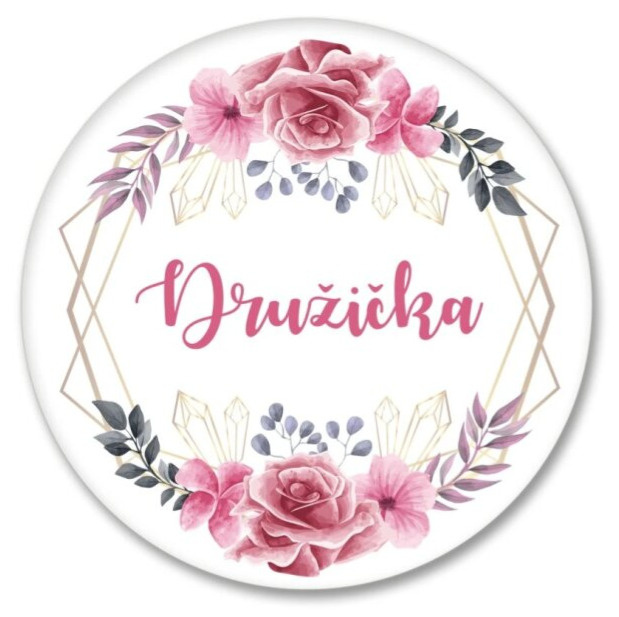 Placka růžový věneček - Družička