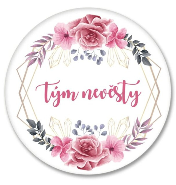 Placka růžový věneček - Tým nevěsty