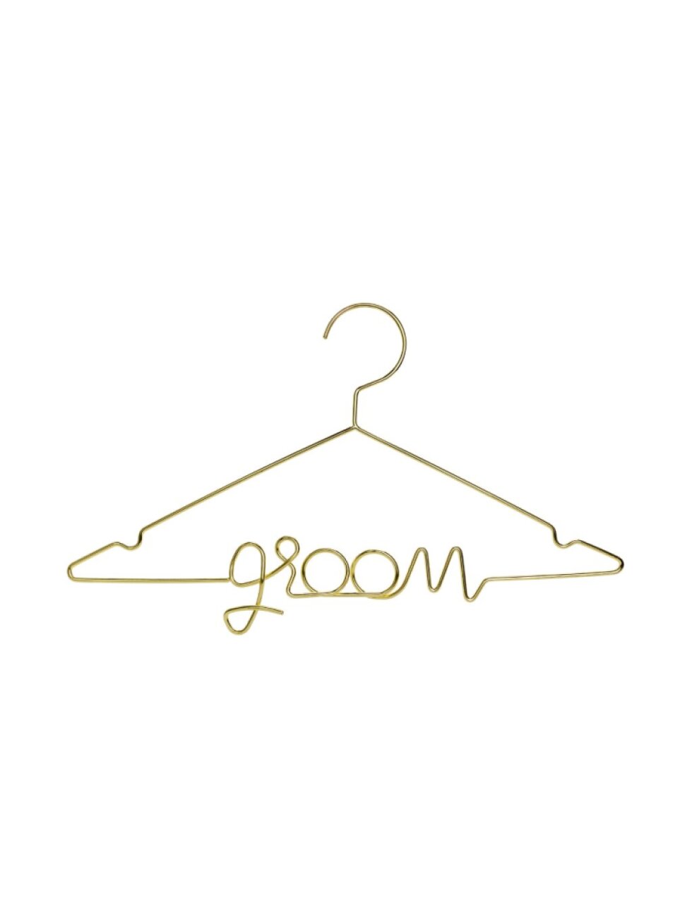 Kovové ramínko Groom – svatební ramínko pro ženicha