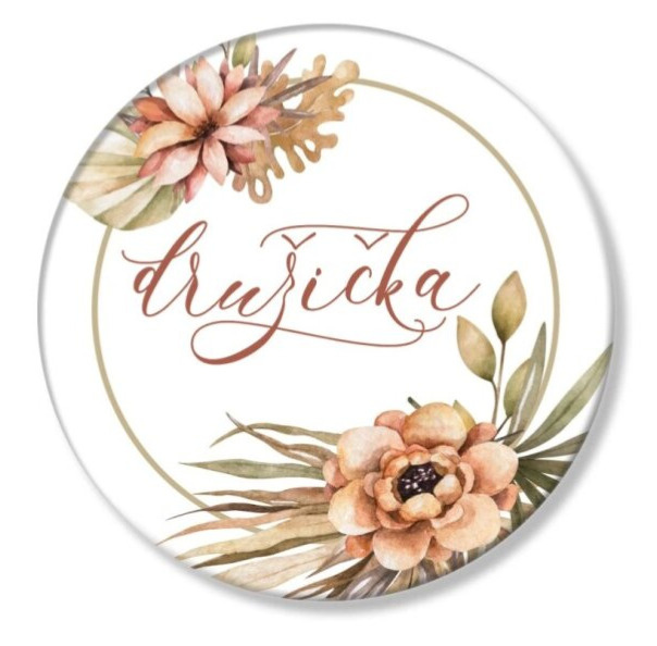 Placka béžový věneček - Družička