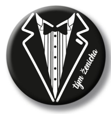 Placka Tým ženicha frak