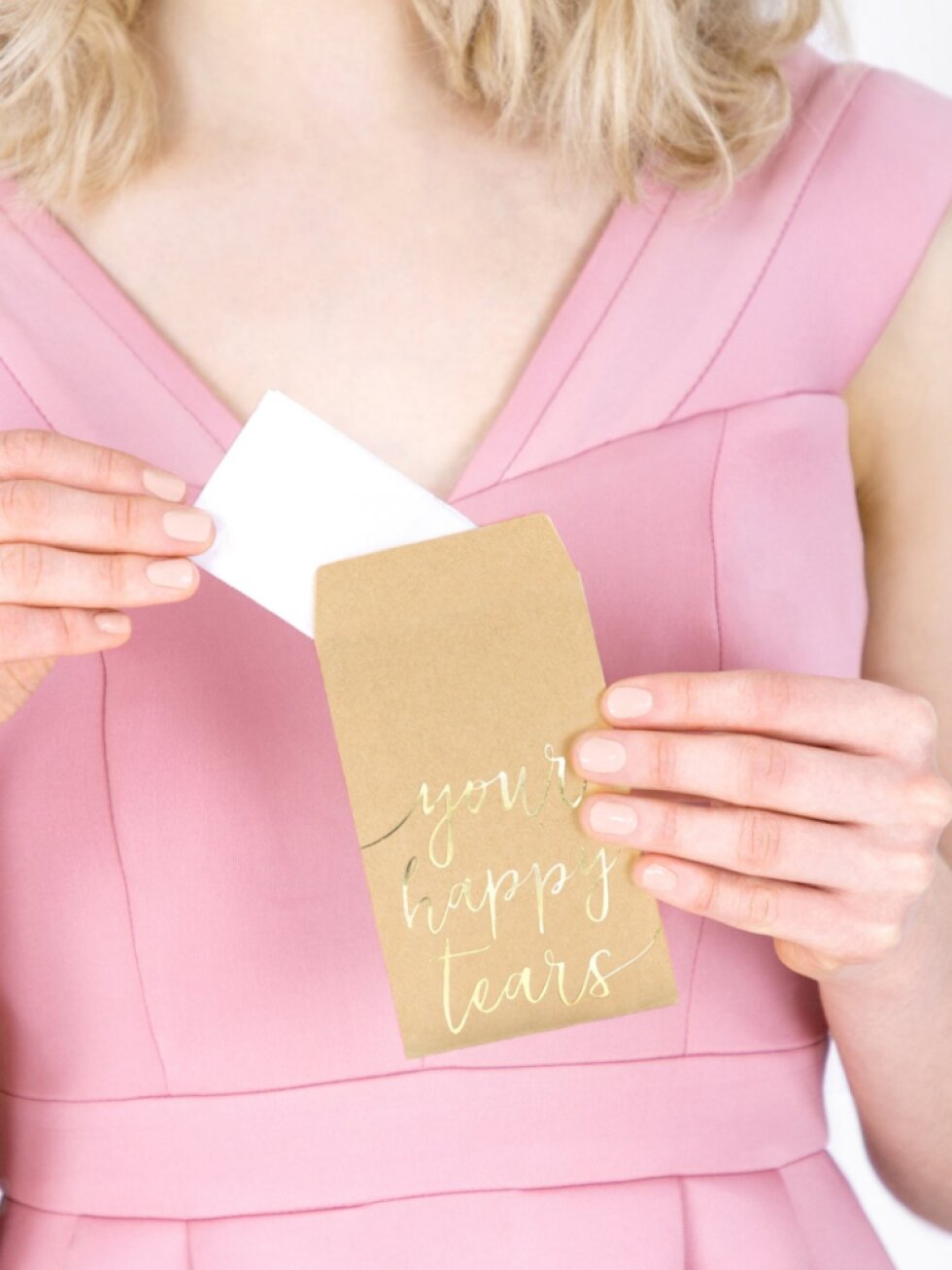 Kapesníčky na slzy štěstí – svatební papírové kapesníky