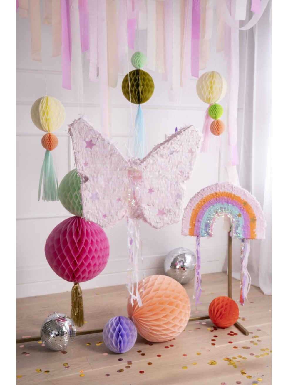 Piñata motýl skládací 58 × 48 × 10 cm