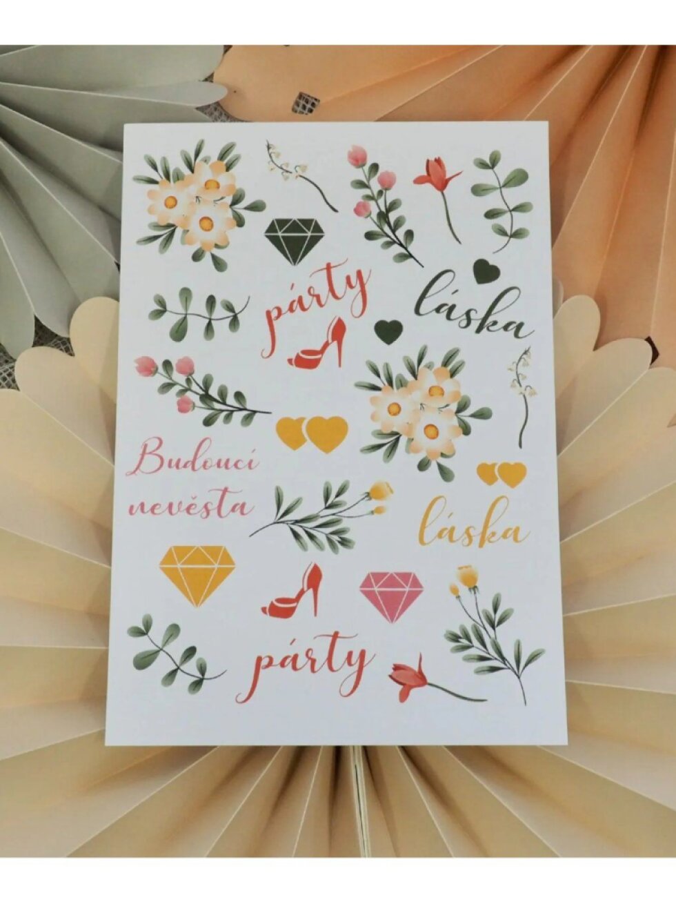 Barevné tetování diamant