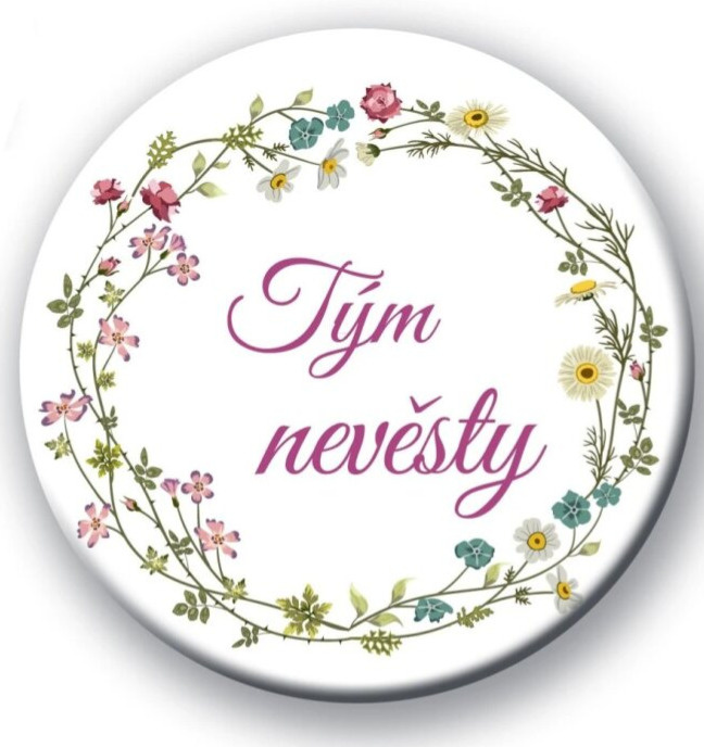 Květinová placka luční kvítí - Tým nevěsty