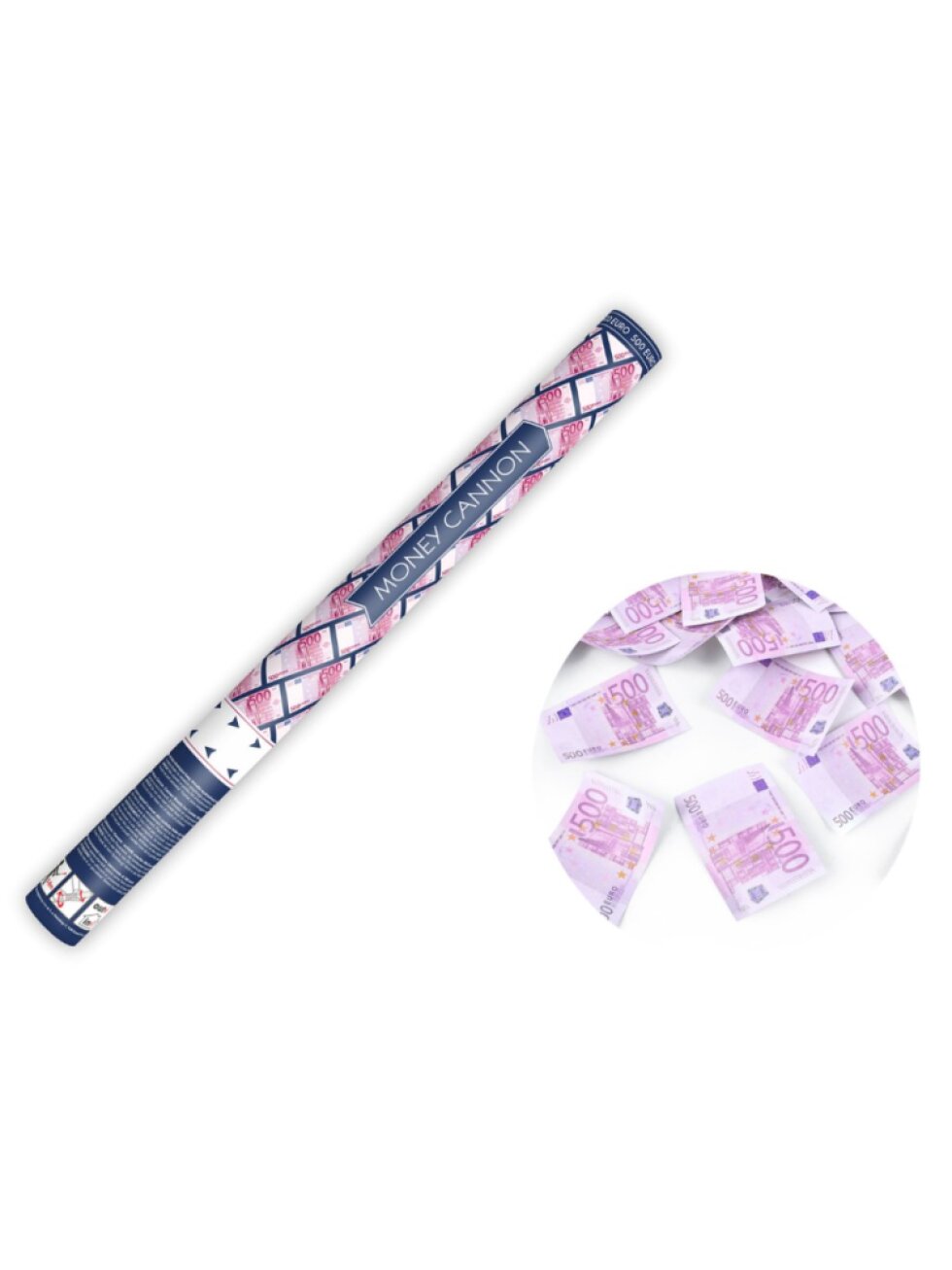 Vystřelovací konfety - 60cm Euro