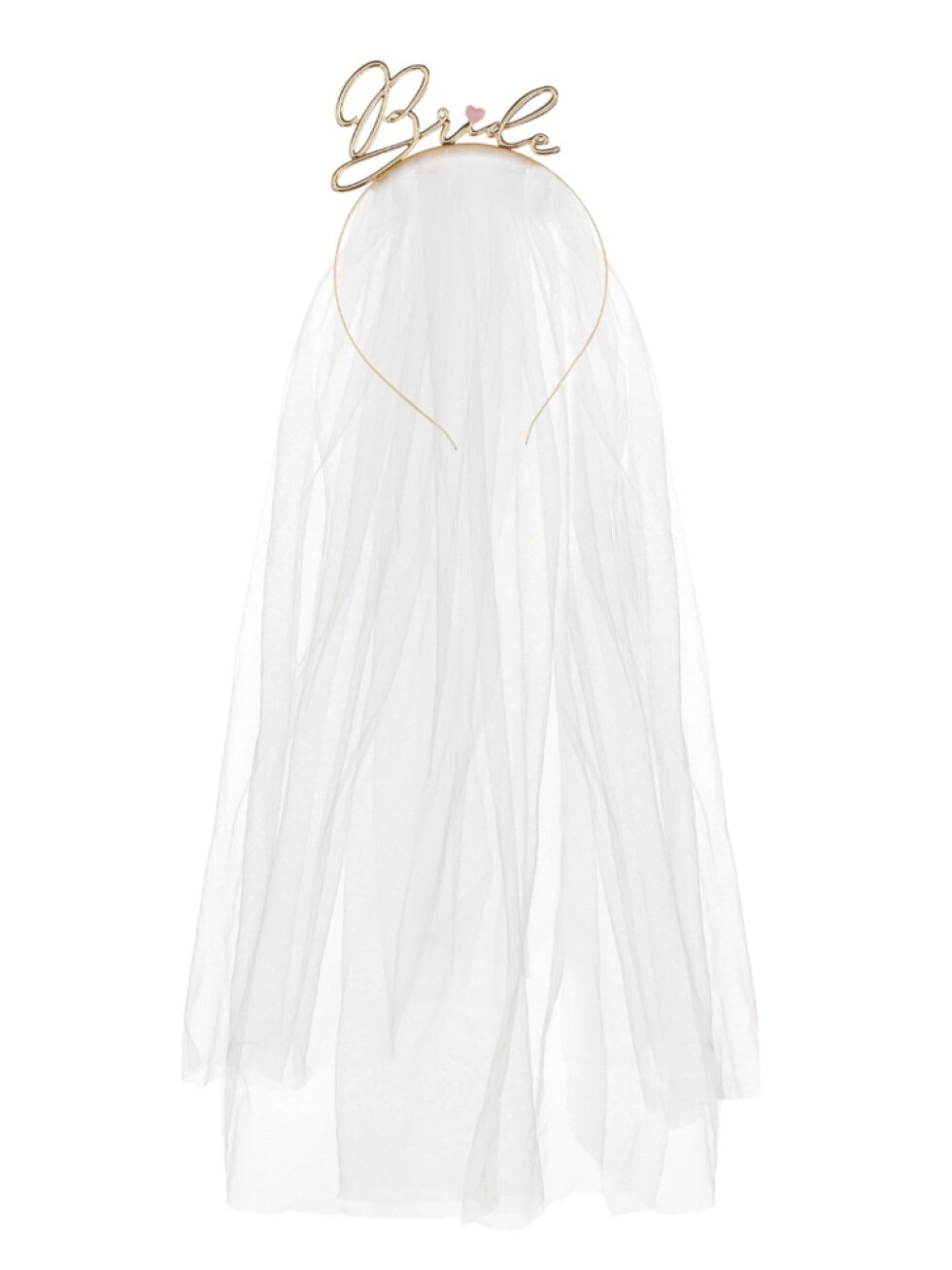 Zlatá čelenka Bride se závojem – rozlučka