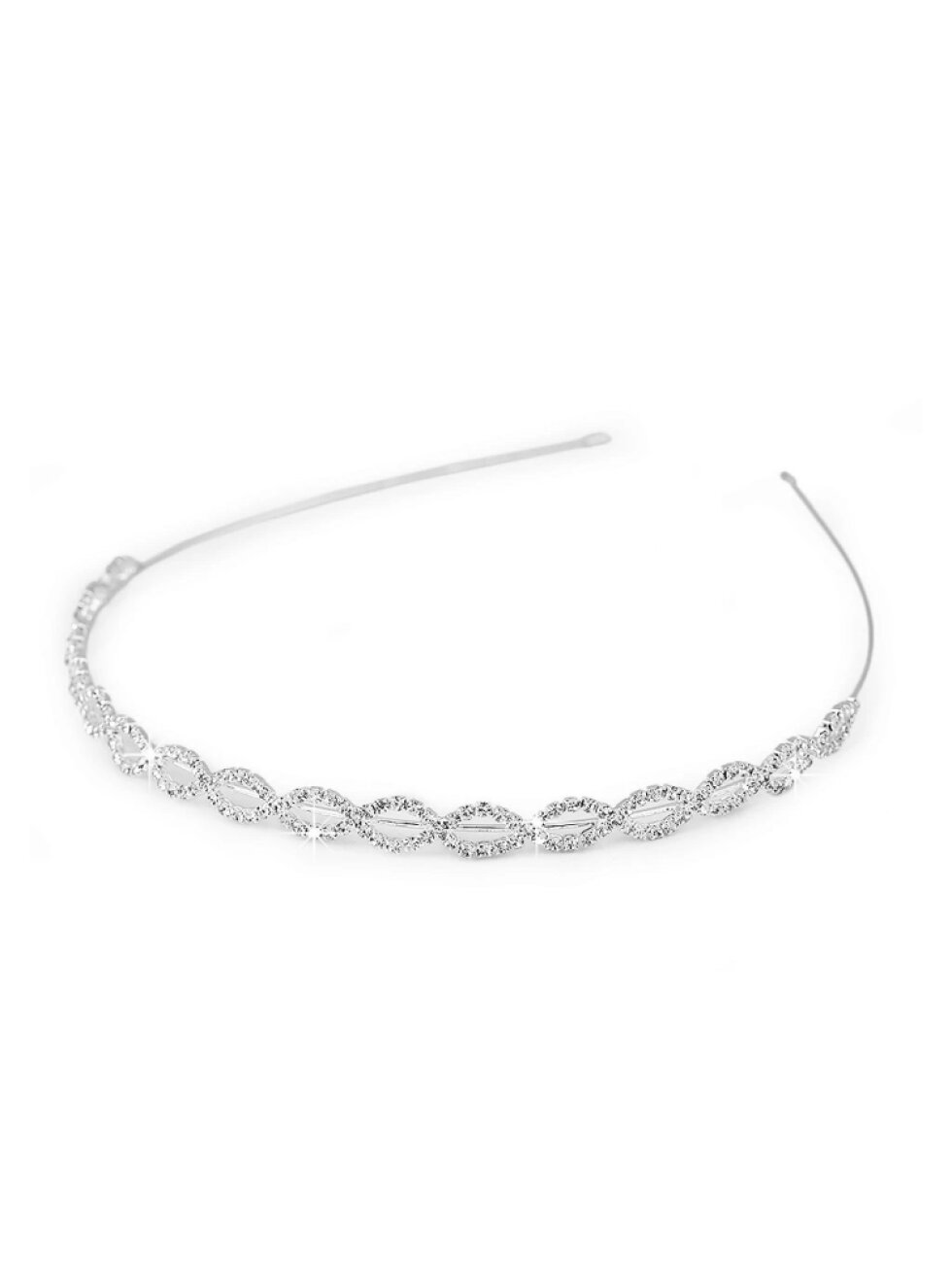 Stříbrná čelenka s kamínky – elegantní doplněk