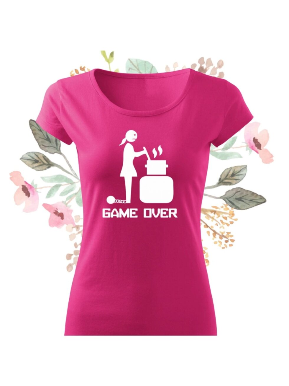 Dámské tričko purpurová - Game over