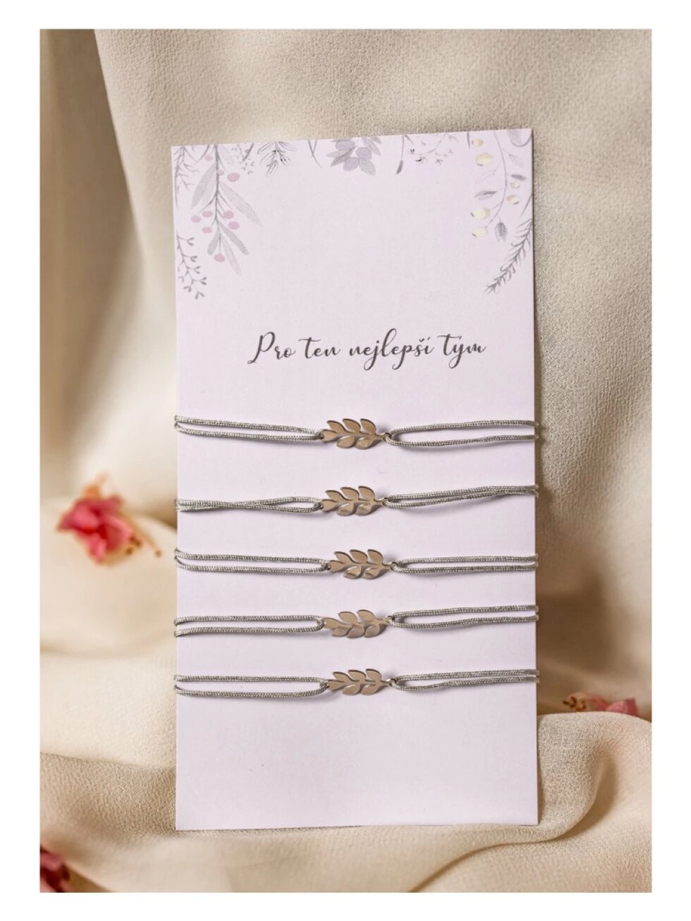 Náramek stříbrná větvička pro tým