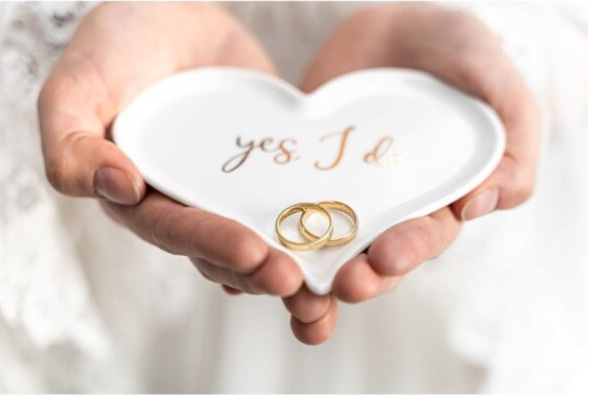 Porcelánový talířek na prstýnky