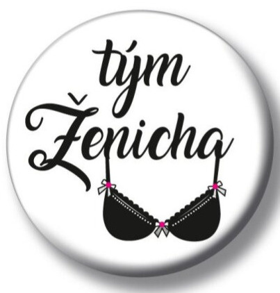 Placka Tým ženicha - podprsenka