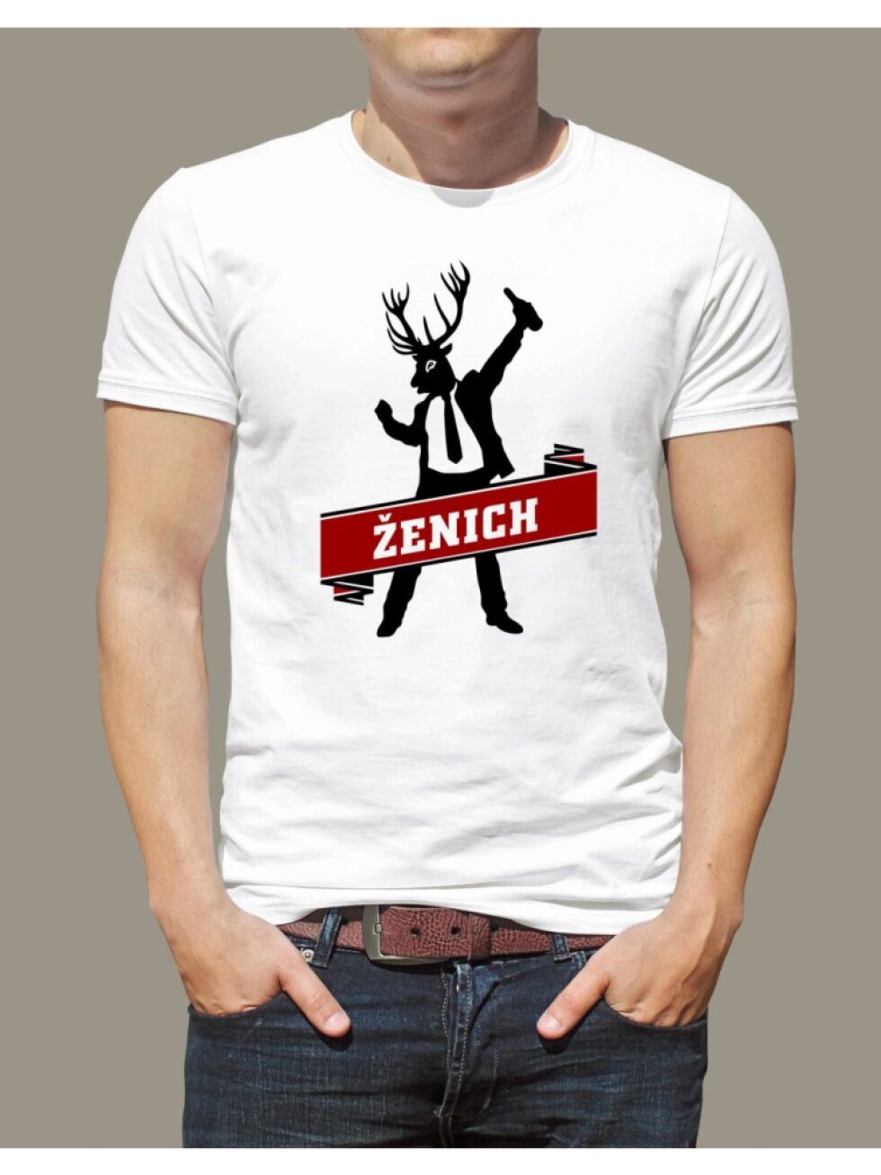 Pánské tričko Jelen - ženich