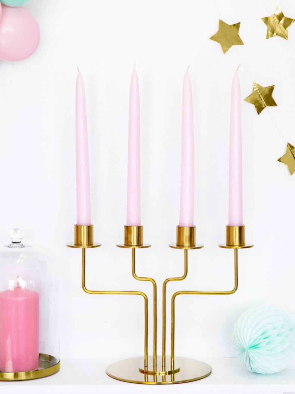 Svíčky kónické - růžové