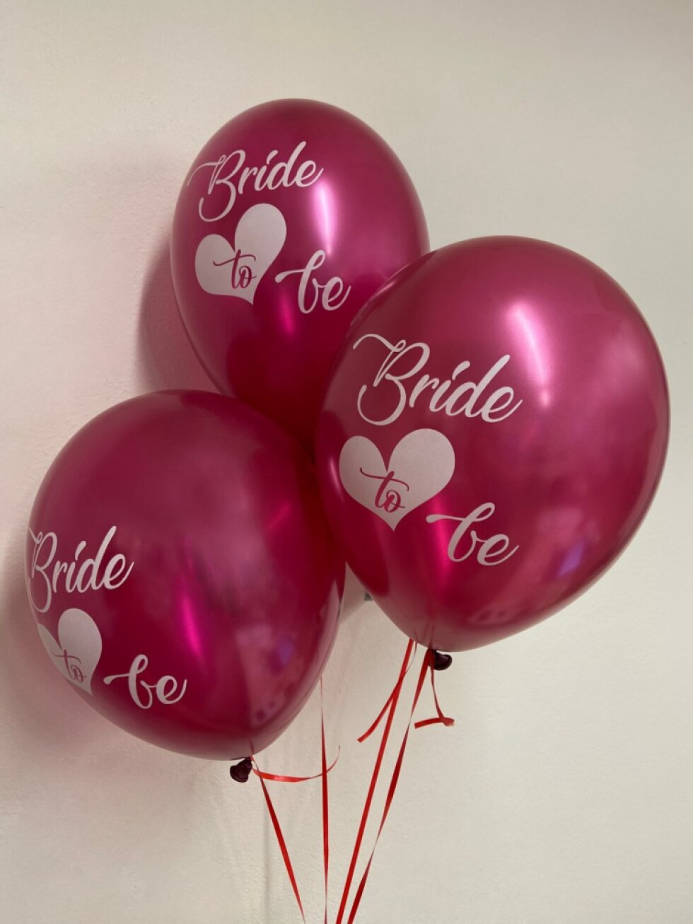Balonky Bride to Be – fuchsiové, 10 ks