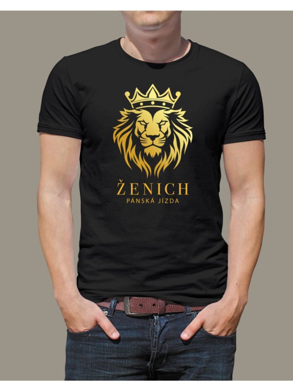 Pánské tričko Ženich - lev