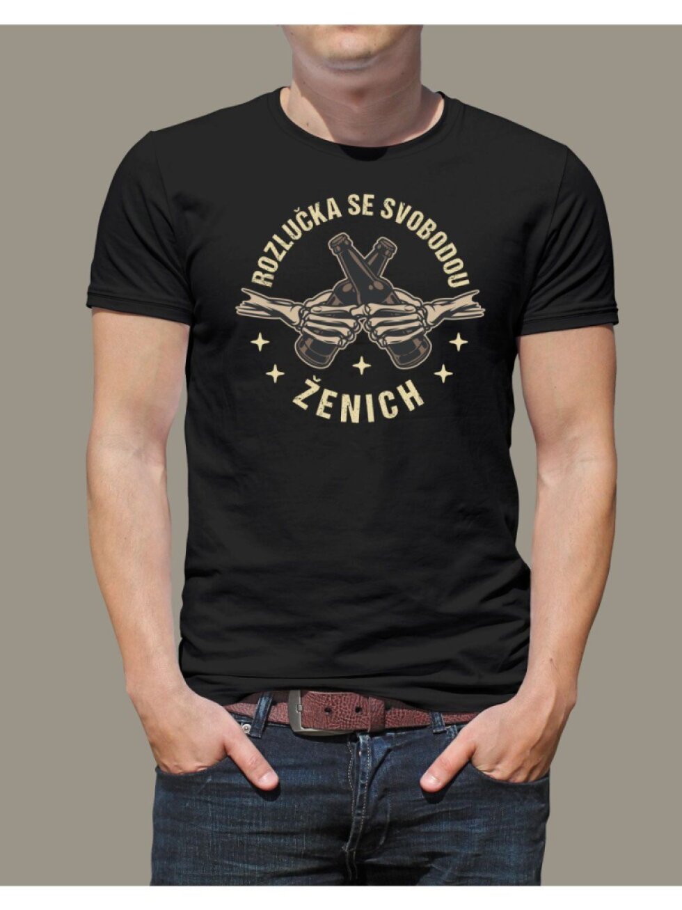 Pánské tričko Ženich - skeleton