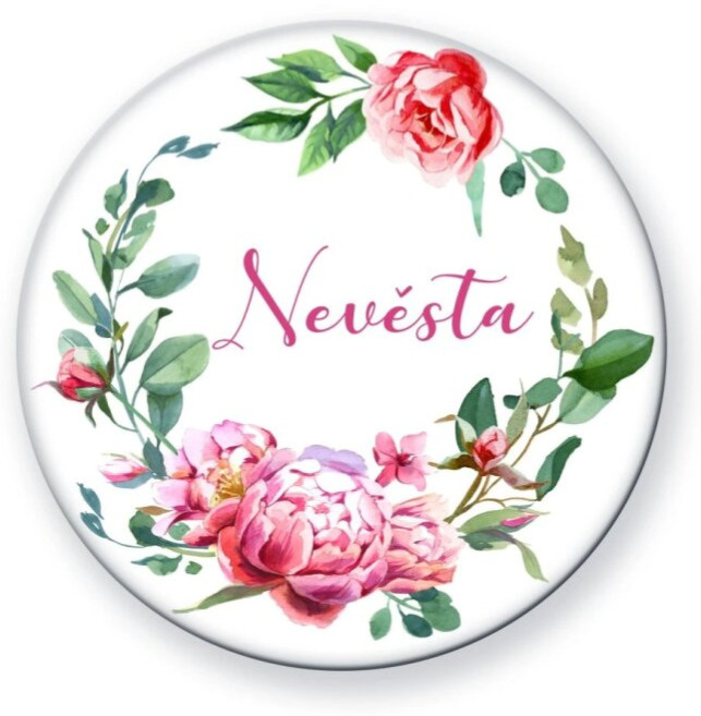 Placka pivoňky - Nevěsta