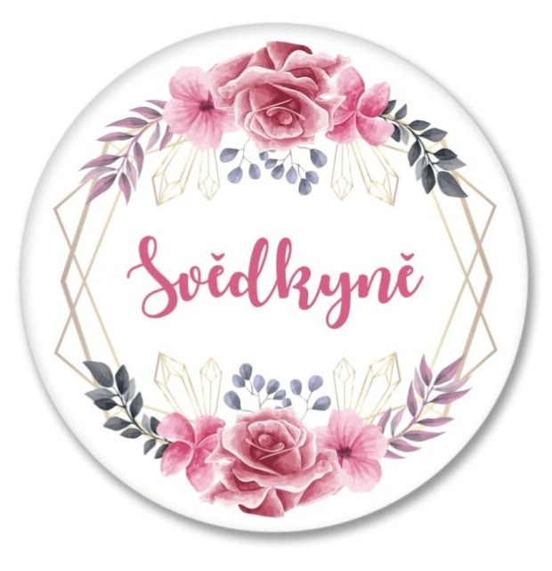 Placka růžový věneček - Svědkyně