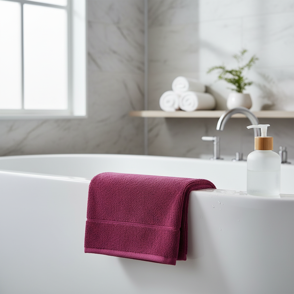 Bambusový ručník 30 x 50 cm berry