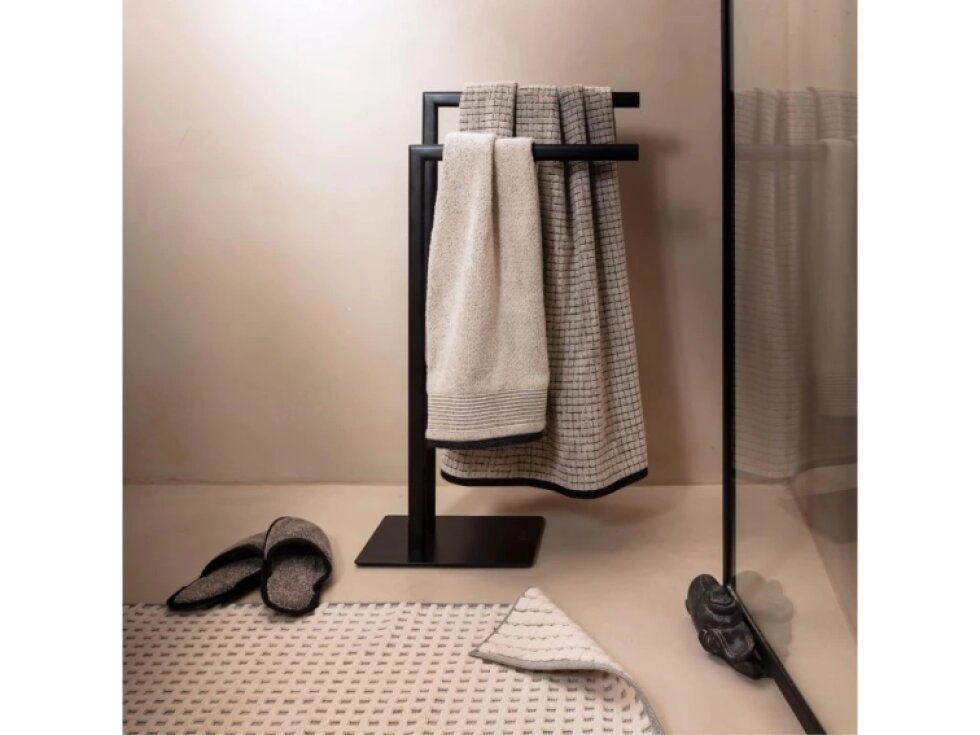 EDEN osuška 80 x 150 cm nature/black