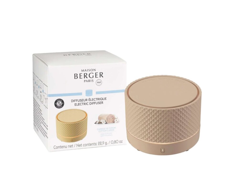 Bezdrátový elektrický difuzér Nomade s náplní Bavlněná péče p. 8 cm béžový