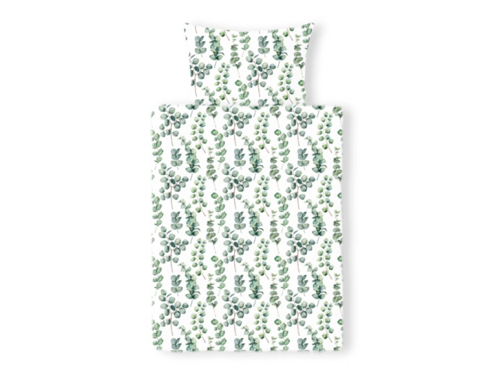 Luxusní bavlněné ložní povlečení VERDE Mako Jersey 140 × 200 cm, zelené – Stella Ateliers