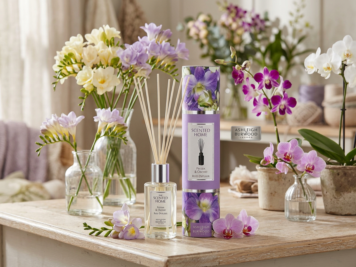 Aroma difuzér THE SCENTED HOME Freesia & Orchid 150 ml