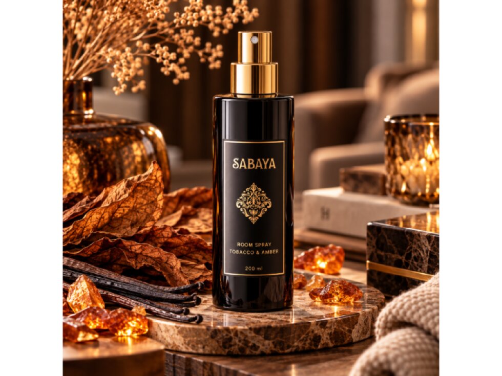Osvěžovač vzduchu TOBACCO & AMBER 200 ml – SABAYA