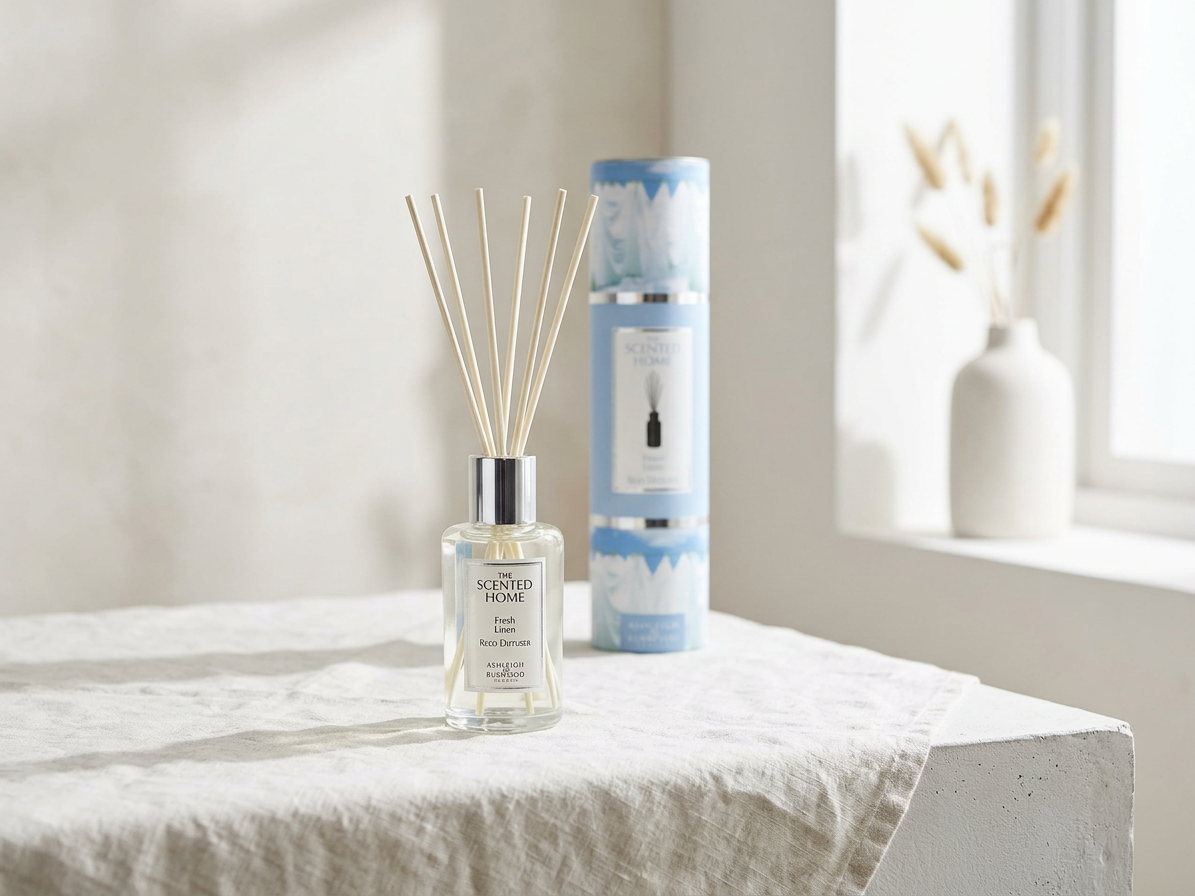 Aroma difuzér THE SCENTED HOME Fresh Linen 150 ml