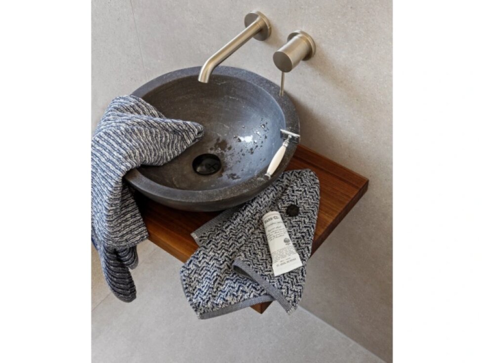 BROOKLYN ručník rybí kost 50 x 100 cm nature/deep sea