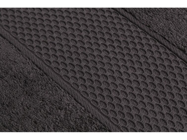 Luxusní ručník Möve PURE LUXURY 50 × 100 cm, graphite, 660 g/m²