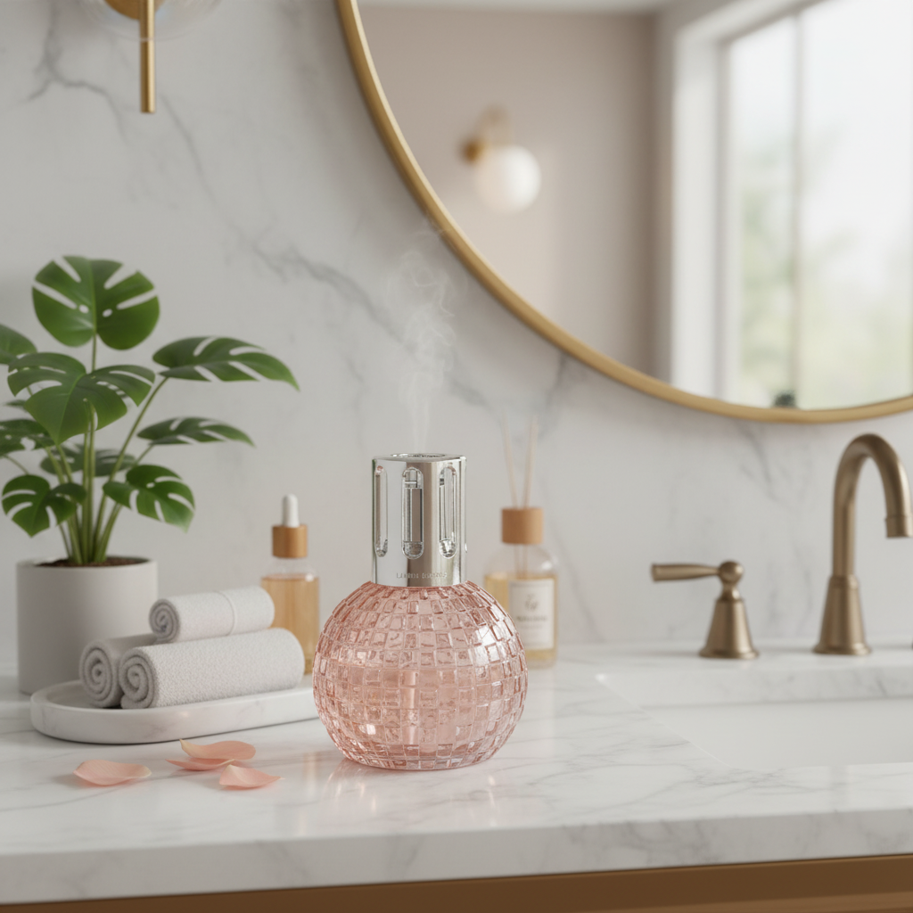 Katalytická lampa DISCO růžová + náplň Sladký grapefruit 250 ml