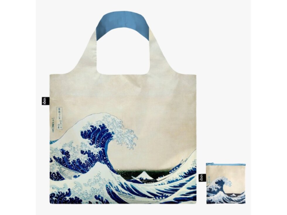 LOQI skládací taška - Velká vlna - KATSUSHIKA HOKUSAI