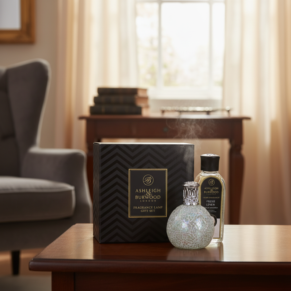 Katalytická lampa THE PEARL s vůní FRESH LINEN 250 ml malá