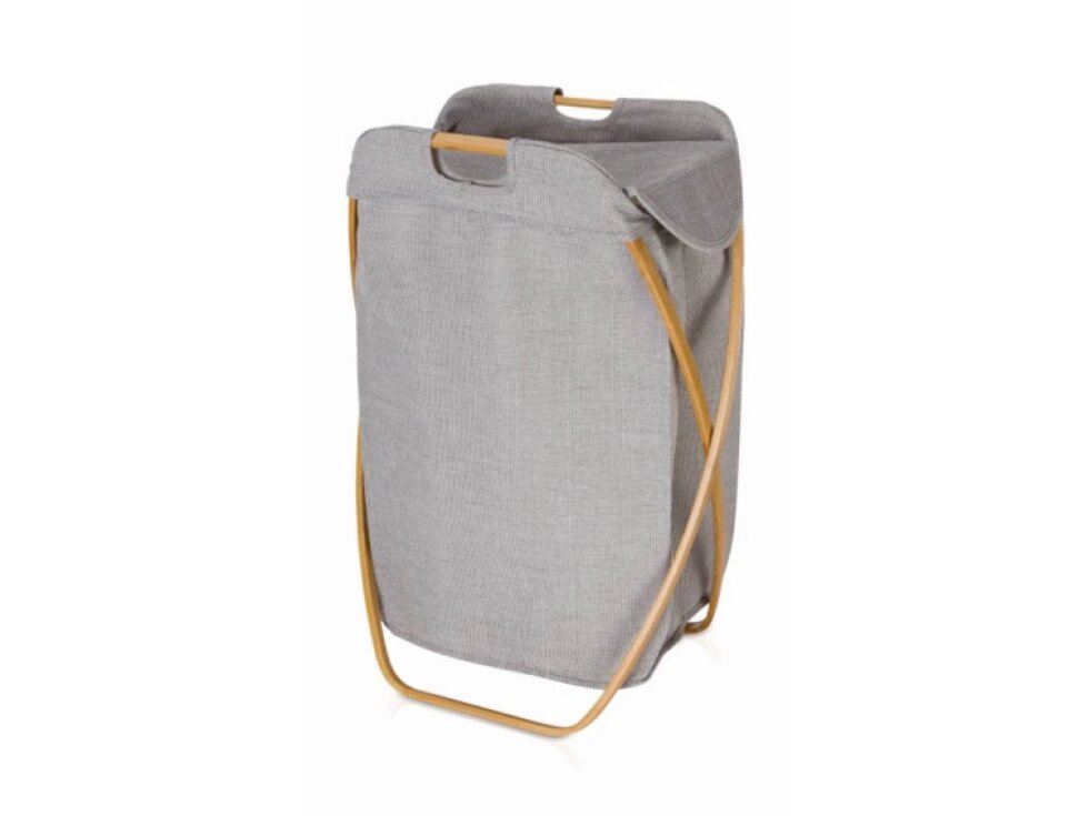 Koš na prádlo s víkem BAMBOO grey