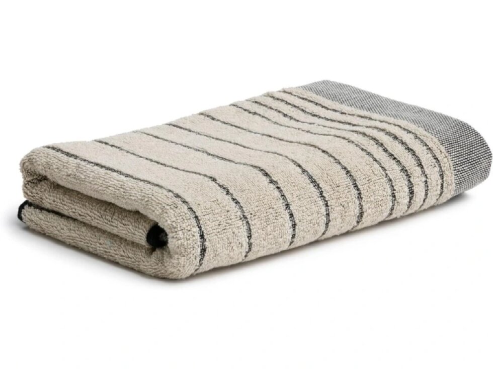 EDEN ručník 50 x 100 cm pruhy nature/black
