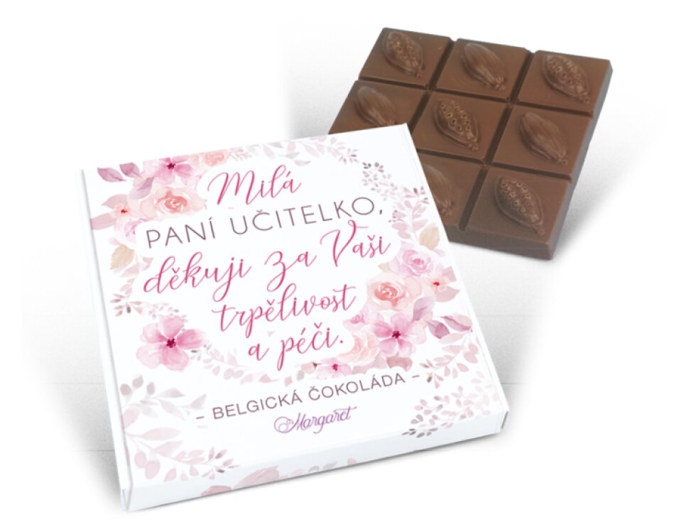 Belgická čokoláda 90 g Milá paní učitelko - Motiv 155