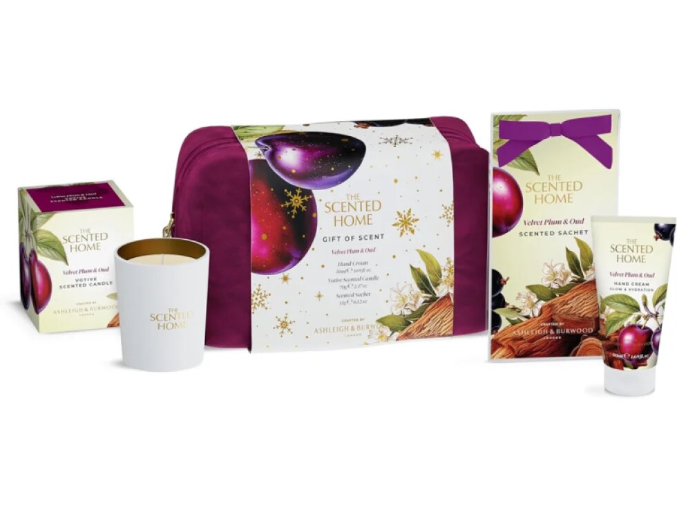 Ashleigh & Burwood Velvet Plum & Oud – dárková sada Home & Body