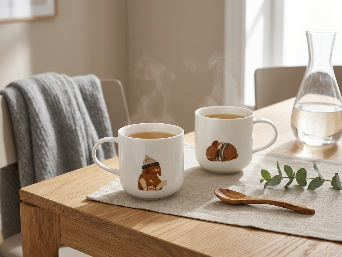 Porcelánový hrnek COPPA WINTER ANIMALS králík 400 ml ASA Selection