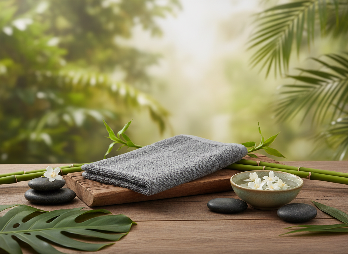 Bambusový ručník 30 x 50 cm stone