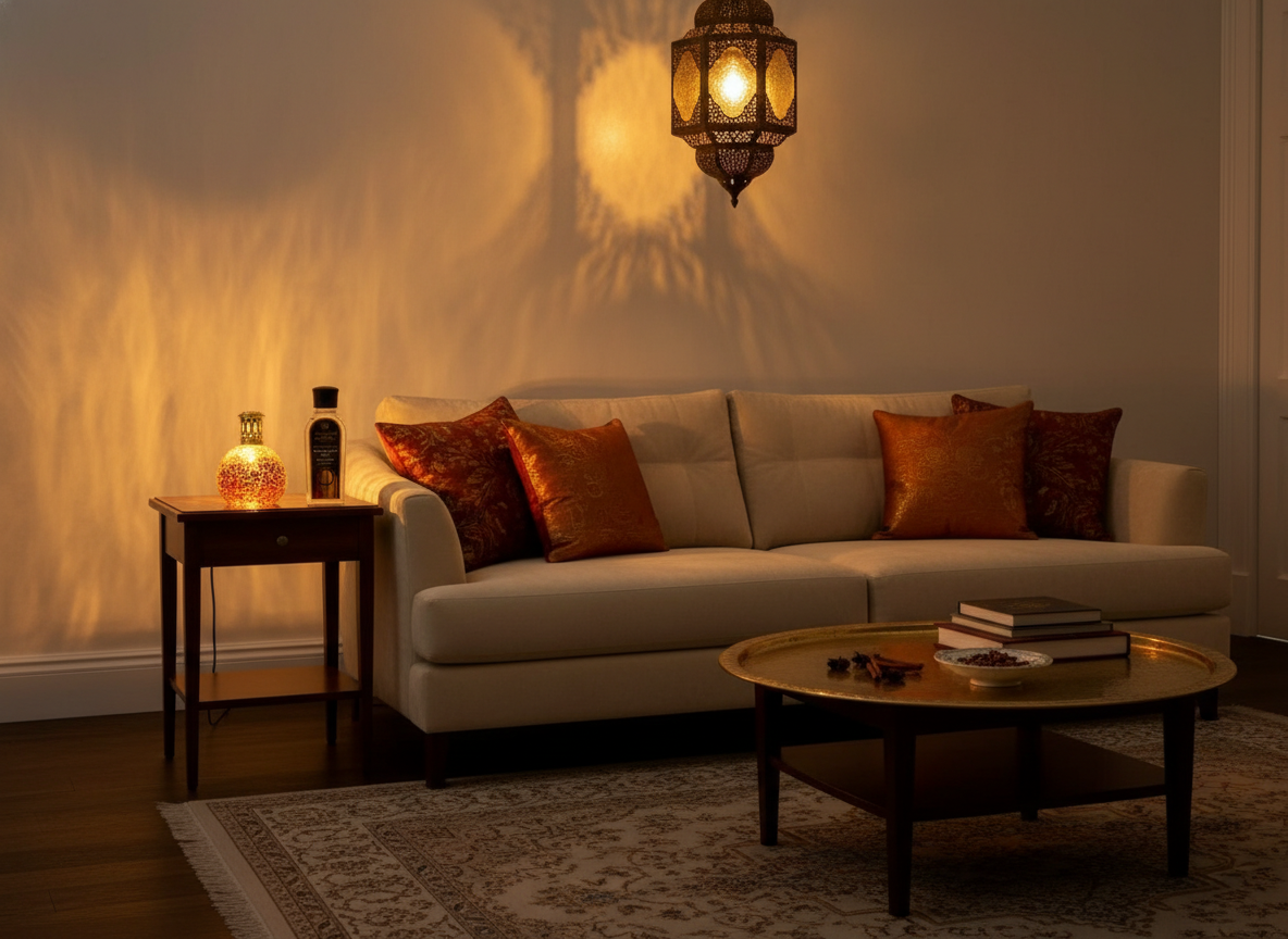 Katalytická lampa GOLDEN SUNSET s vůní MOROCCAN SPICE 250 ml malá