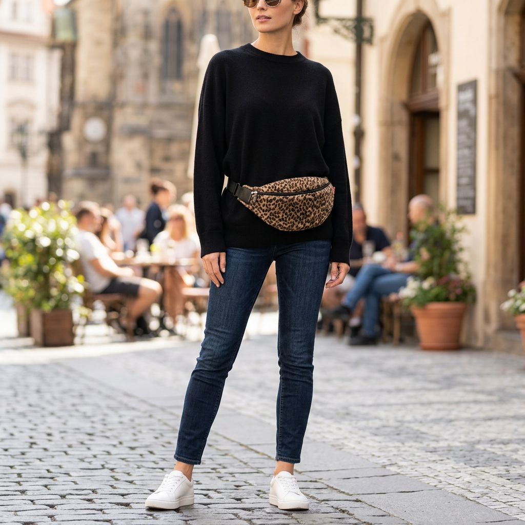 Ledvinka Reisenthel CITY BELTBAG Leo Fake Fur 2 l