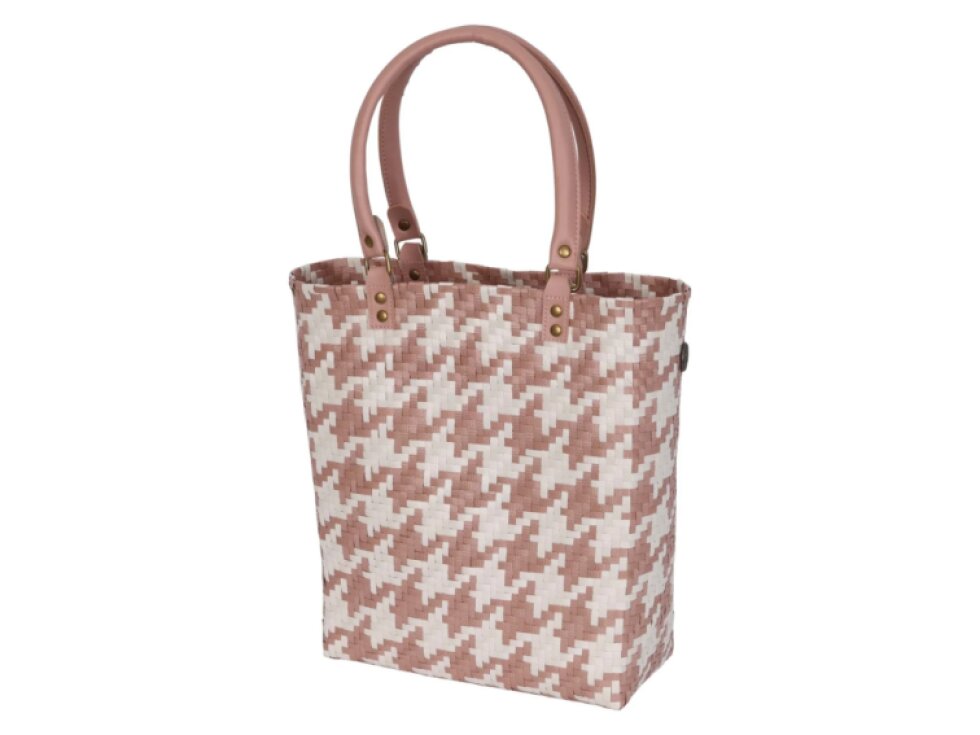Handed By MAYFAIR XS ručně pletená taška 27 × 12 × 32 cm, copper blush/champagne
