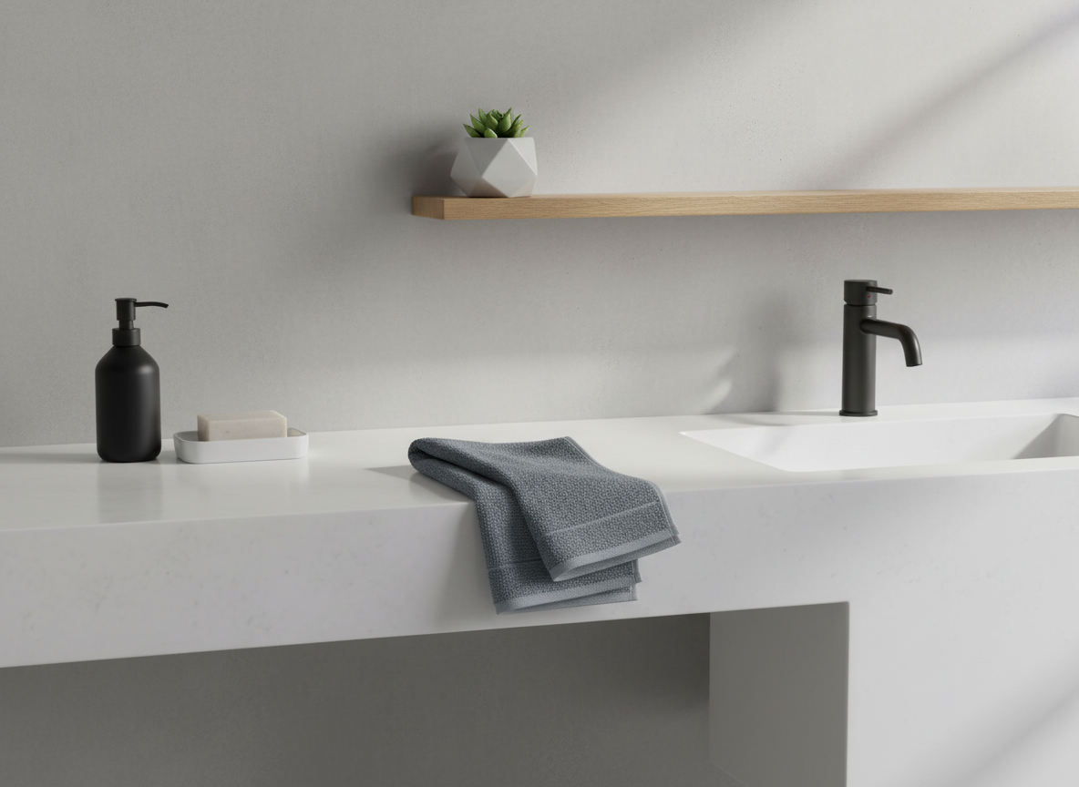 Bambusový ručník 30 x 30 cm stone