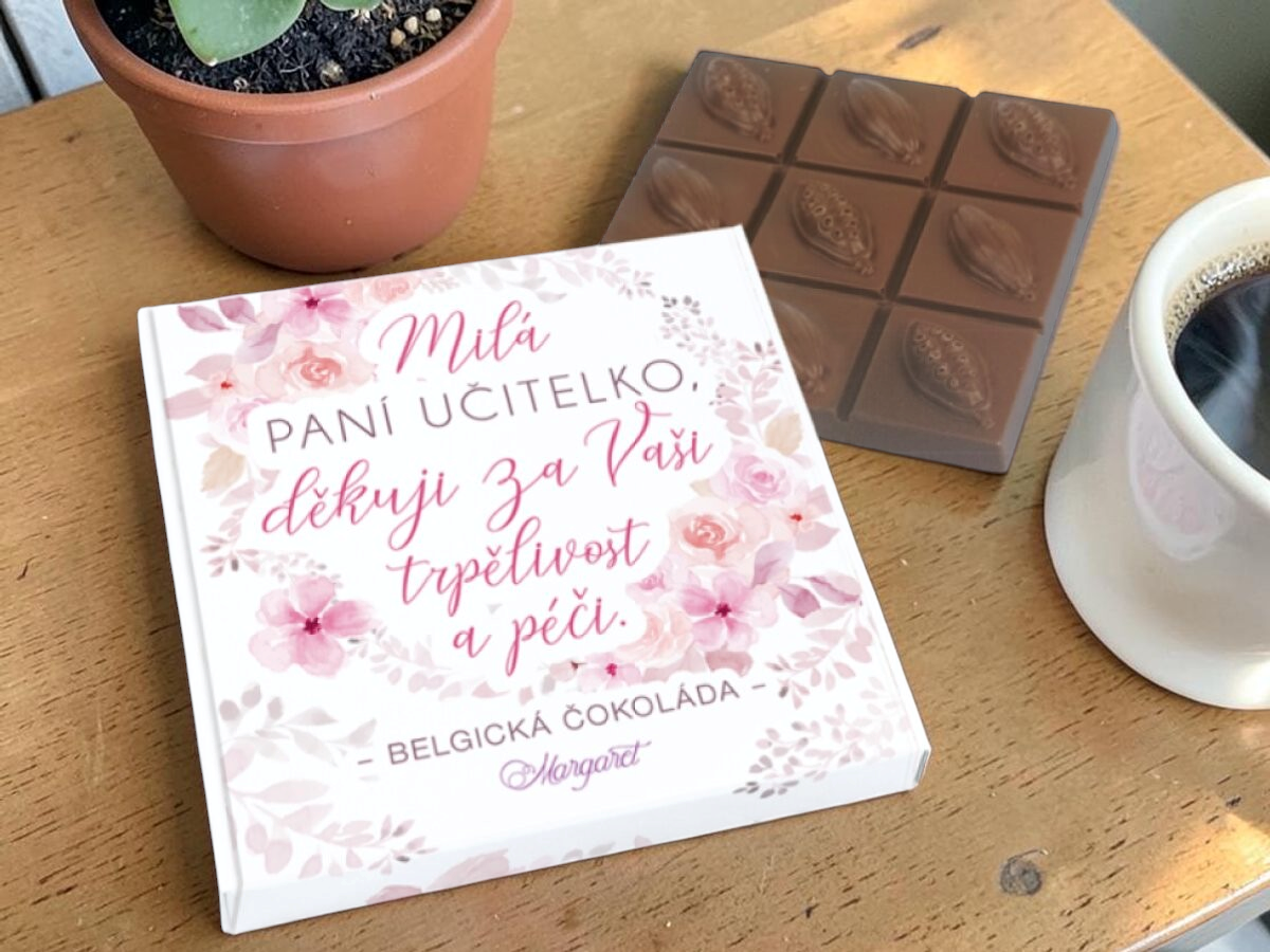 Belgická čokoláda 90 g Milá paní učitelko - Motiv 155